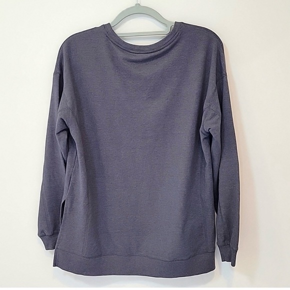 Wildfox Easy Does It Sweatshirt Charcoal Rainbow Medium Graphic Boho Oversized - Picture 7 of 9